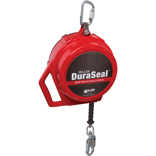 Miller&reg; DuraSeal Self-Retracting Lifeline, 50', Stainless Steel, Swivel Dufferin Supply