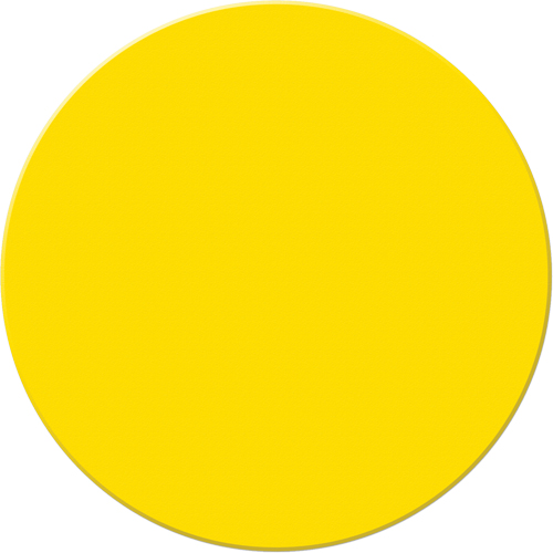 Marqueurs all&eacute;g&eacute;e/5S Armor Stripe, Cercle, 6" lo x 6" la, Jaune, Plastique Dufferin Supply