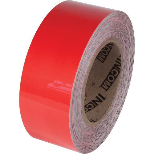 Ruban de marquage pour plancher Tuff Mark, 2" x 100', Polyester, Rouge Dufferin Supply