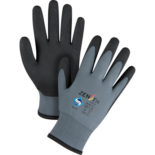 Gants enduits de premi&egrave;re qualit&eacute; ZX-30°, 9/Grand, R&ecirc;vetement PVC, Calibre 15, Enveloppe en Nylon Dufferin Supply