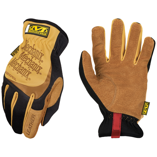 Fastfit&reg; Gloves, Small, Grain Leather Palm, Elastic Cuff Dufferin Supply