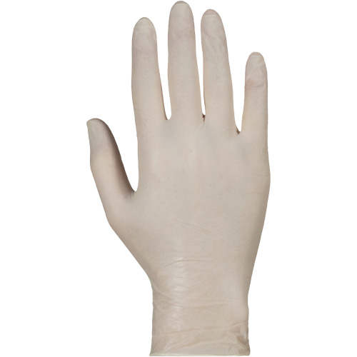 KeepKleen&reg; Disposable Medical Exam Grade Gloves, Large, Latex, 5-mil, Powder-Free, White, Class 2 Dufferin Supply