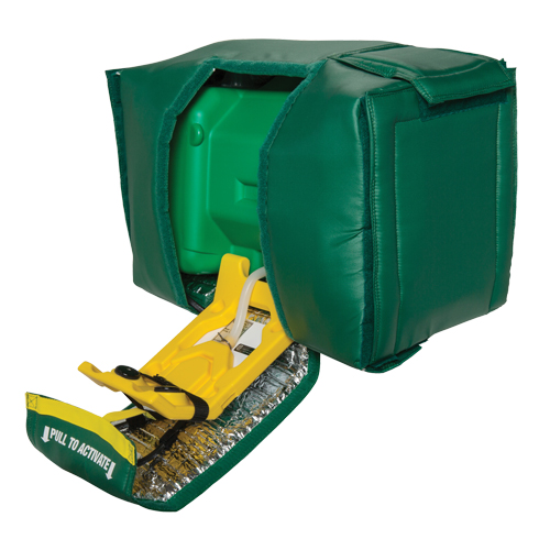 Tempered Portable Eyewash, Gravity-Fed, 9 gal. Capacity, Meets ANSI Z358.1 Dufferin Supply