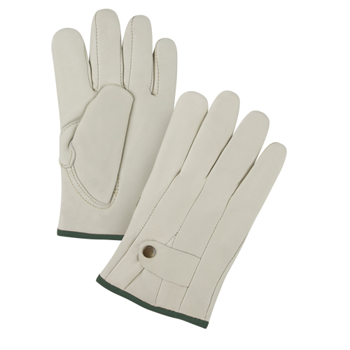 Premium Ropers Gloves, Medium, Grain Cowhide Palm Dufferin Supply
