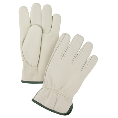 Premium Winter-Lined Driver's Gloves, Medium, Grain Cowhide Palm, Fleece Inner Lining Dufferin Supply
