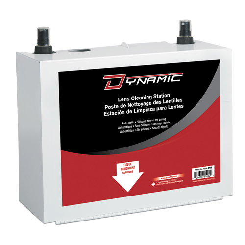 Poste de nettoyage de lentilles Dynamic, M&eacute;tal, 8" lo x 5" p x 6" h Dufferin Supply