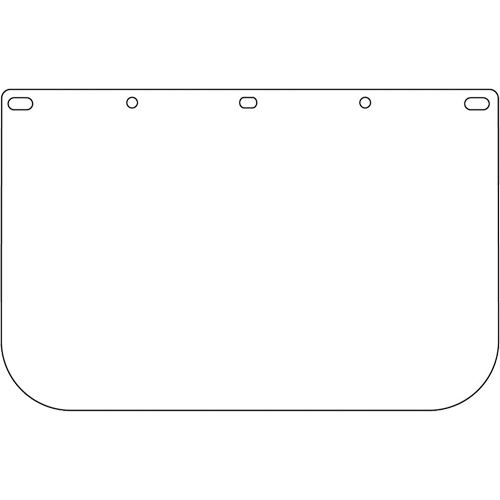 Visi&egrave;re d&eacute;coup&eacute;e &agrave; l'emporte-pi&egrave;ce Dynamic, PETG, Teinte Transparent Dufferin Supply