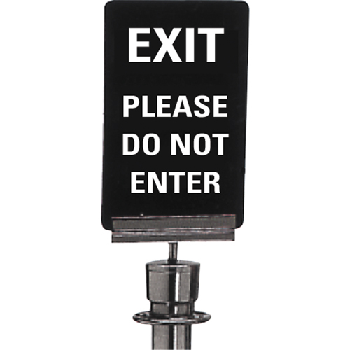 "Exit: Please Do Not Enter" Crowd Control Sign, 11" x 7", Plastic, English Dufferin Supply