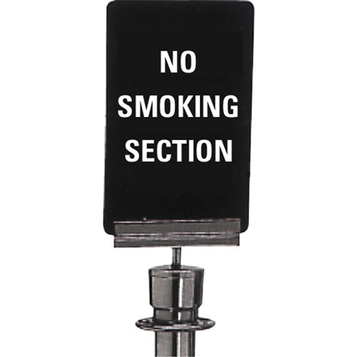 "No Smoking" Crowd Control Sign, 11" x 7", Plastic, English Dufferin Supply