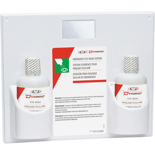 Douche oculaire avec solution isotonique Dynamic, Double Dufferin Supply