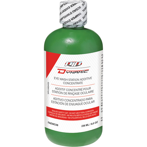 Additif concentr&eacute; pour douche oculaire Dynamic, Bouteille Plein, 8 oz Dufferin Supply