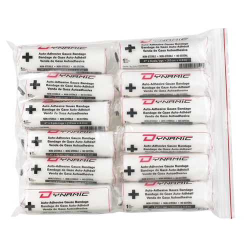 Bande de gaze Dynamic, Rouleau, 15' lo x 4" la, Dispositif m&eacute;dical Classe 1 Dufferin Supply