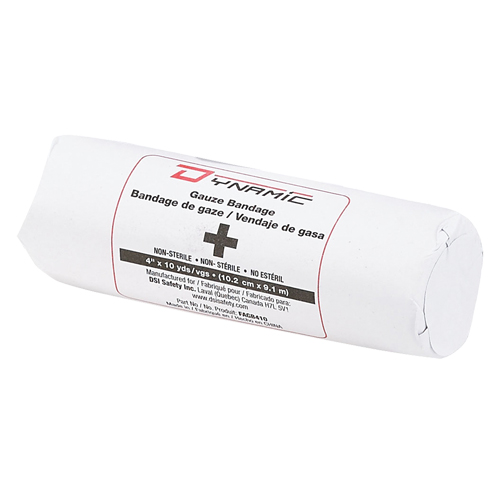 Bandages de gaze Dynamic, Rouleau, 30' lo x 4" la, Dispositif m&eacute;dical Classe 1 Dufferin Supply