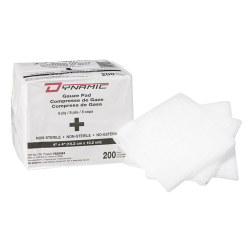 Dynamic Gauze Sponge, Pad, 4" L x 4" W, Medical Device Class 1 Dufferin Supply