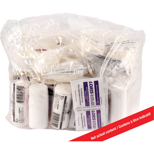 Ensemble de recharge pour trousse de premiers soins Dynamic, R&eacute;pond &agrave; la norme CSA Z1220-17 type 3 environnements &agrave; haut risque, Grand (51-100 travailleurs), Classe 1 Dufferin Supply