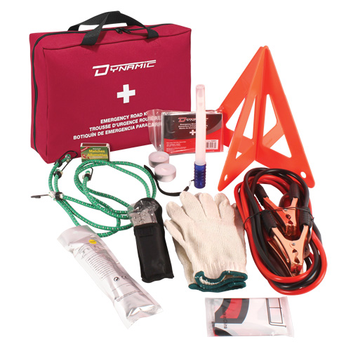 Dynamic S.O.S. Emergency Road Side Kit, Class 1 Medical Device, Nylon Bag Dufferin Supply