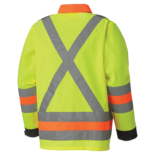 6007 Veste de s&eacute;curit&eacute; routi&egrave;re respirante, Polyester, Jaune lime haute visibilit&eacute;, T-petit Dufferin Supply