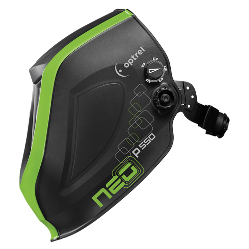 Masque de soudage P550, 3,94" lo x 1,97" la Champ de vision, Teinte 4/9 - 13, Noir/Vert Dufferin Supply