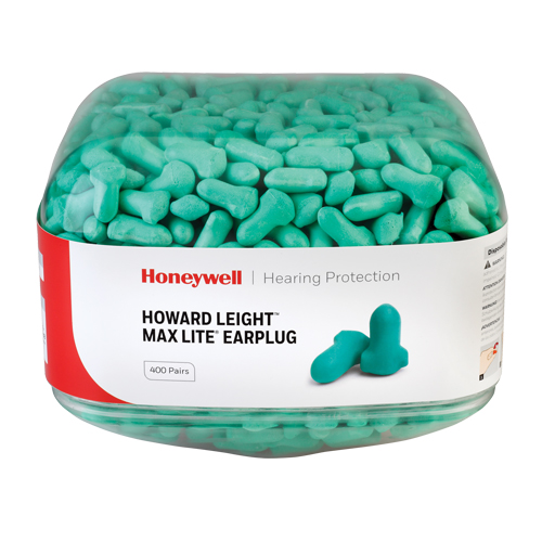 Howard Leight Maximum Lite Earplugs, Bulk - Canister Dufferin Supply