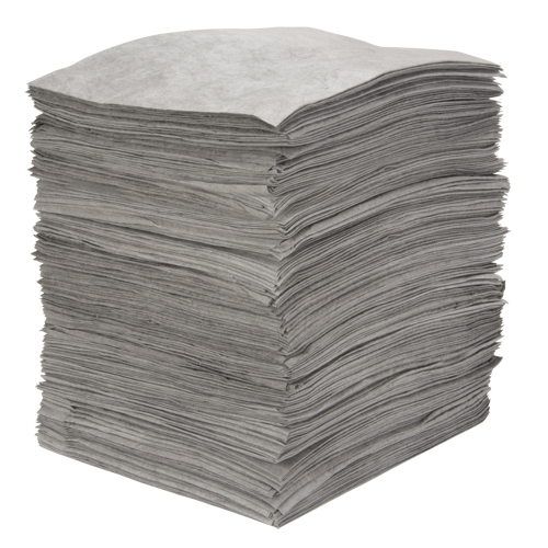 Feuilles absorbantes souffl&eacute;es de premi&egrave;re qualit&eacute;, Universel, 15" x 18", 30 gal. d'absorption Dufferin Supply
