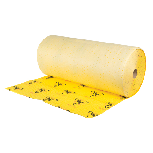 Premium Caution Rolls, Heavyweight, 150' L x 36" W, 57 gal. Absorbancy Dufferin Supply