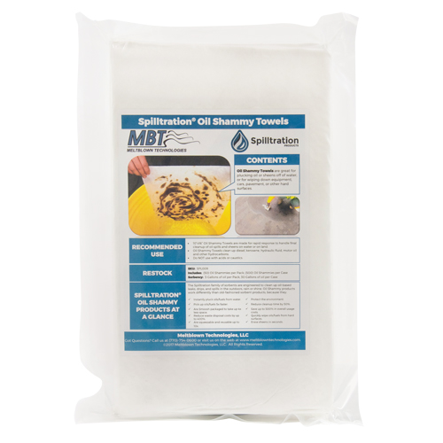 Spilltration Oil Shammy Towels, Oil Only, 16" x 10", 29 gal. Absorbancy Dufferin Supply