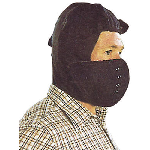 Doublure de casque de s&eacute;curit&eacute; avec masque amovible, Doublure en Coton/Kasha, Taille unique, Noir Dufferin Supply