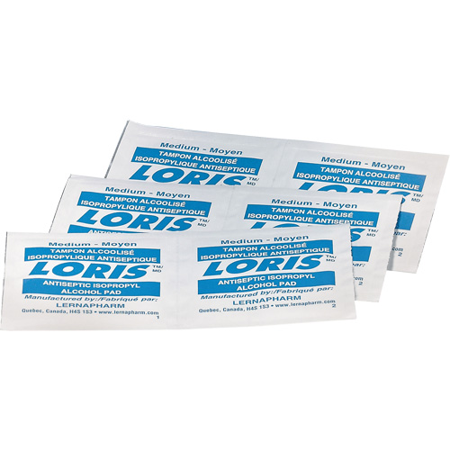 Lingettes alcoolis&eacute;es Dynamic, Serviette, Antiseptique Dufferin Supply