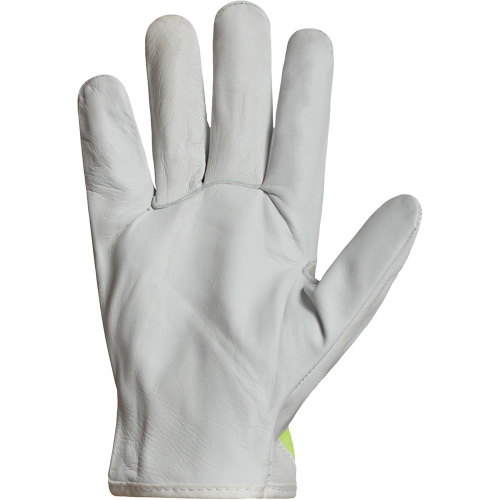 Gants de conducteur haute visibilit&eacute; avec bandes r&eacute;fl&eacute;chissantes Endura, 3T-Grand, Paume en Cuir fleur de ch&egrave;vre Dufferin Supply