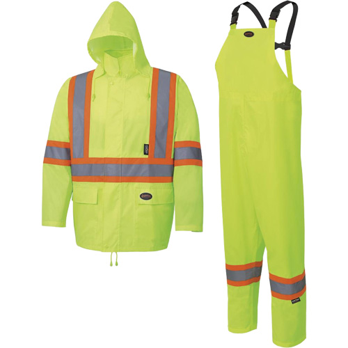 5619 Habit de pluie Oxford 150D, Polyester, 2T-Grand, Jaune lime Dufferin Supply