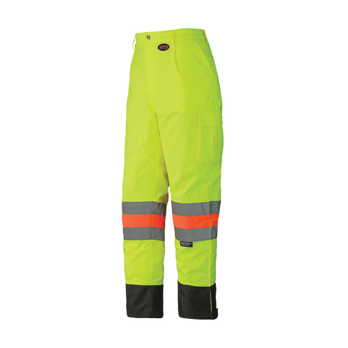 6039 Pantalon de s&eacute;curit&eacute; imperm&eacute;able pour le contr&ocirc;le de la circulation, Polyester, T-petit, Jaune lime haute visibilit&eacute; Dufferin Supply