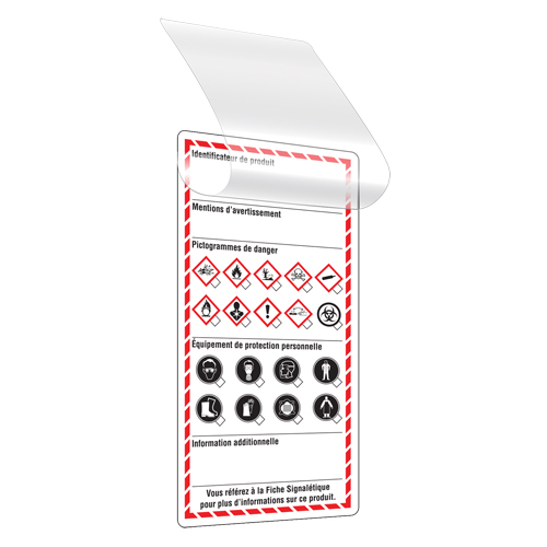 Self-Laminating Workplace Tags, Cardstock, 3" W x 6" H, French Dufferin Supply