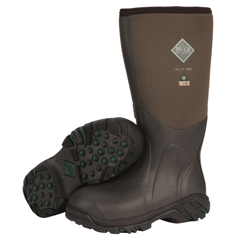 Bottes de travail pour les conditions extr&ecirc;mes Arctic Pro, Caoutchouc, Embout Acier, Pointure 8, Semelle R&eacute;sistant aux perforations Dufferin Supply