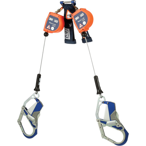 C&acirc;ble de s&eacute;curit&eacute; autor&eacute;tractable pour rebord Nano-Lok, 7', Acier inoxydable, Pivotant Dufferin Supply