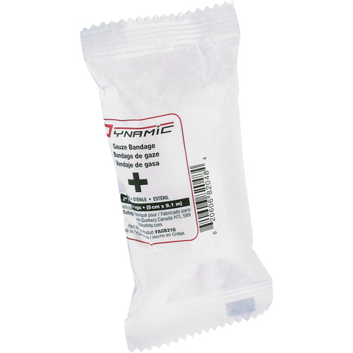 Bandages de gaze Dynamic, Rouleau, 30' lo x 2" la, St&eacute;rile, Dispositif m&eacute;dical Classe 1 Dufferin Supply