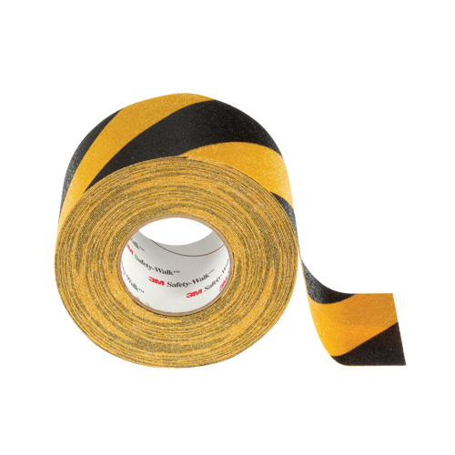 Safety-Walk 600 Series Anti-Slip Tape, 6" x 60', Black & Yellow Dufferin Supply