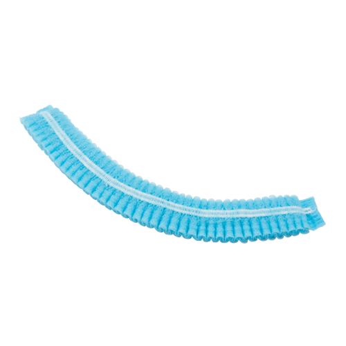 Pleated Bouffant Cap, Polypropylene, 24", Blue Dufferin Supply