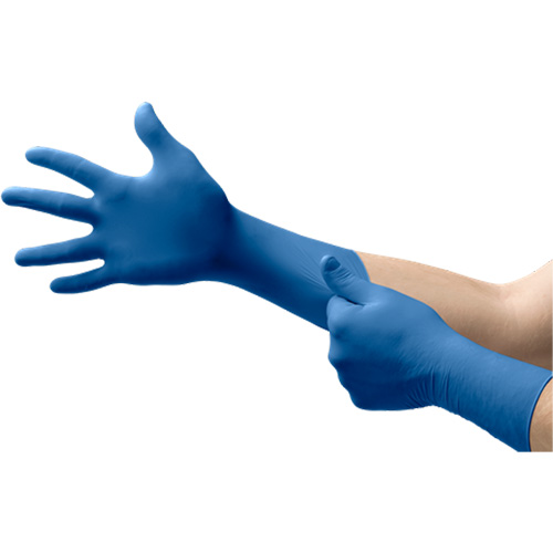 Gants UltraSense EC, T-petit, Nitrile, 5 mils, Sans poudre, Bleu, Classe 2 Dufferin Supply