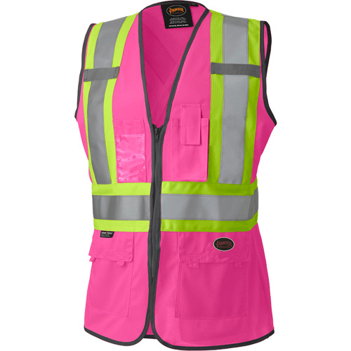 139PK Veste de s&eacute;curit&eacute; pour femme, Rose, T-petit, Polyester Dufferin Supply