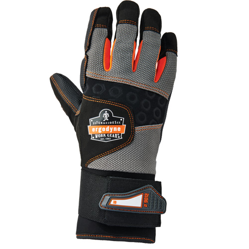 Proflex&reg; 9012 Anti-Vibration Gloves with Wrist Support, Size Small, Synthetic Palm Dufferin Supply