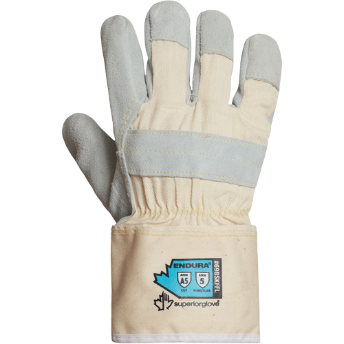 Gants dajusteur avec doublure compl&egrave;te de qualit&eacute; sup&eacute;rieure Endura, T-Grand, Paume en Cuir refendu, Doublure en Para-aramide Dufferin Supply
