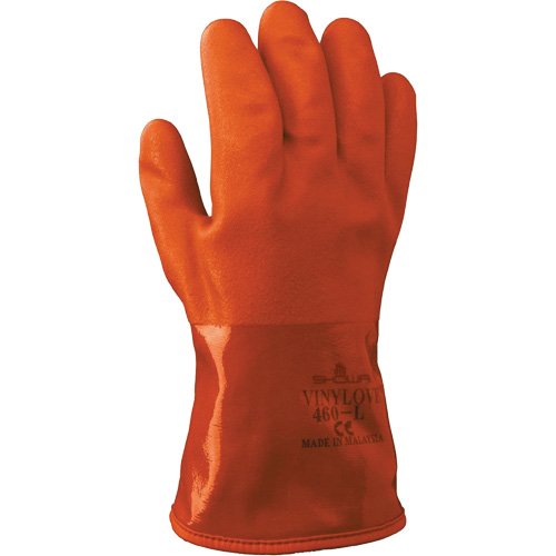 Gants &agrave; double enduit Atlas 460, Taille Moyen/8, 12" lo, PVC, Doublure en Acrylique/Coton, 130-mil Dufferin Supply