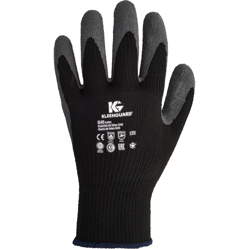 KleenGuard G40 Multi-Purpose Gloves, 7/Small, Rubber Latex Coating, 10 Gauge, Polyester/Cotton Shell Dufferin Supply