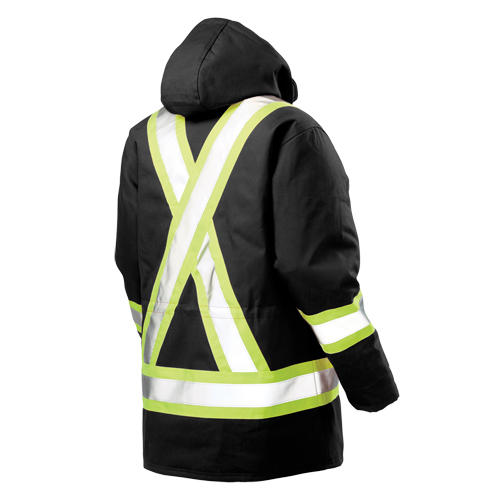 Safety Parka, Black, Large Dufferin Supply