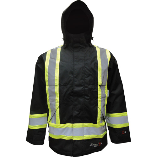 Insulated Jacket, Polyester/Polyurethane, Black, Small Dufferin Supply