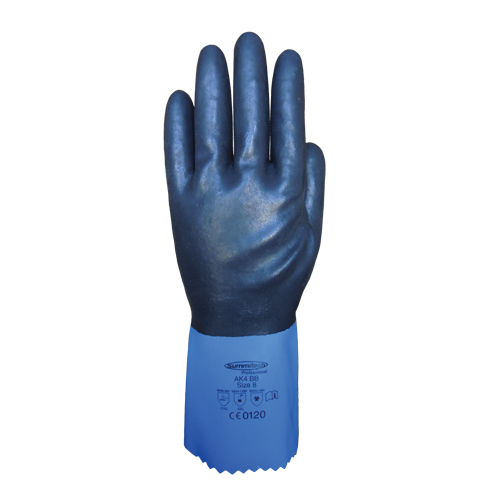 Gants enti&egrave;rement tremp&eacute;s et r&eacute;sistants aux produits chimiques Summitech, Taille Petit/7, 11,8" lo, Chloropr&egrave;ne, Doublure en Poly-coton, 59 mils Dufferin Supply