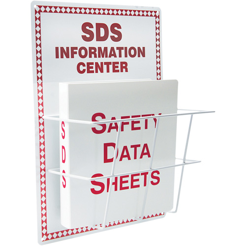Station de type panier en aluminium pour les fiches signal&eacute;tiques, Anglais, Compris reliures Dufferin Supply