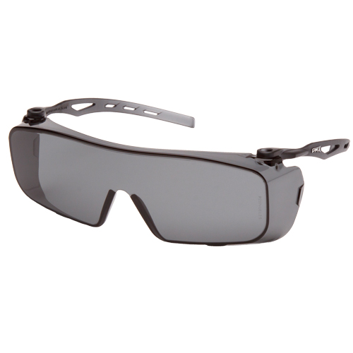 Cappture OTG Safety Glasses, Grey/Smoke Lens, Anti-Fog, ANSI Z87+/Meets/Exceeds CSA Z94.3 Dufferin Supply
