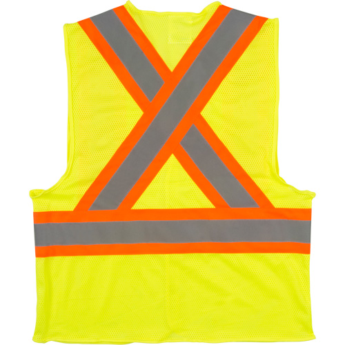 Veste de s&eacute;curit&eacute; pour la circulation, Jaune lime haute visibilit&eacute;, Moyen, Polyester Dufferin Supply