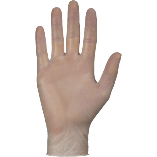 Disposable Gloves, Small, Vinyl, 4-mil, Powder-Free, White Dufferin Supply